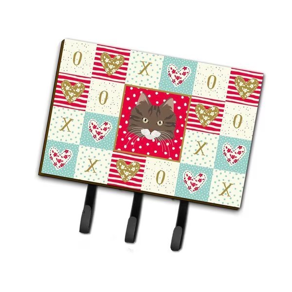 6 x 2 x 9 in. Norwegian Forest Cat Love Leash or Key Holder, Carolines Treasures, Mfr#: CK5137TH68